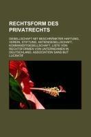 Rechtsform des Privatrechts