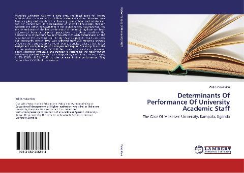 Determinants Of Performance Of University Academic Staff