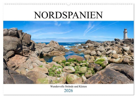 Nordspanien - Wundervolle Strände und Küsten (Wandkalender 2026 DIN A2 quer), CALVENDO Monatskalender
