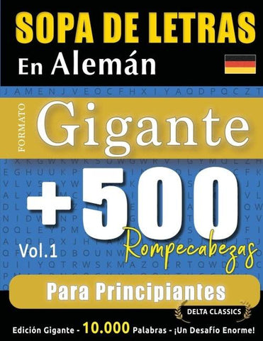 SOPA DE LETRAS EN ALEMÁN FORMATO GIGANTE