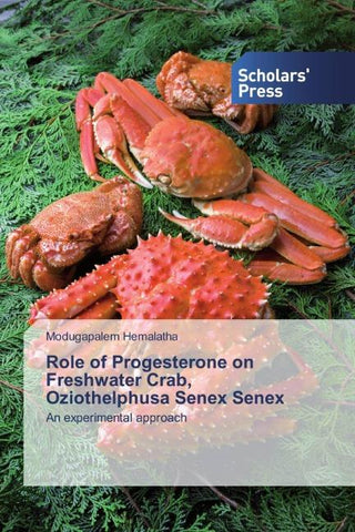 Role of Progesterone on Freshwater Crab, Oziothelphusa Senex Senex