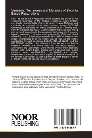 Veneering Techniques and Materials of Zirconia Based Restorations