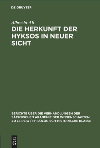 Die Herkunft der Hyksos in neuer Sicht