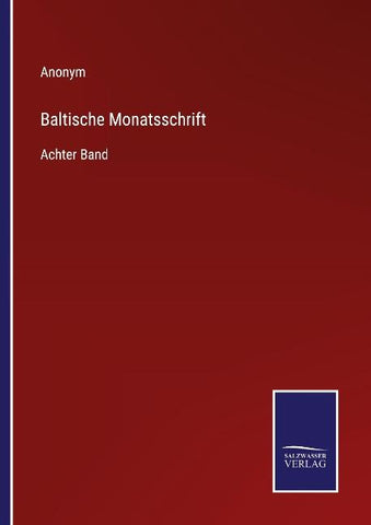 Baltische Monatsschrift