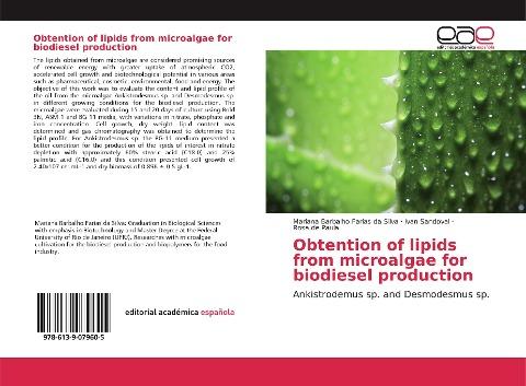 Obtention of lipids from microalgae for biodiesel production