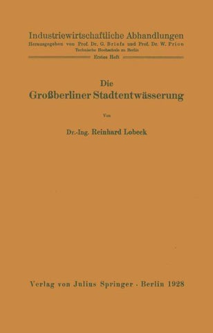 Die Großberliner Stadtentwässerung