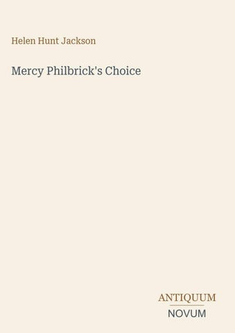 Mercy Philbrick's Choice