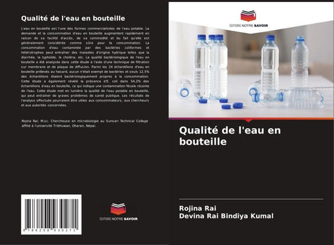 Qualité de l'eau en bouteille