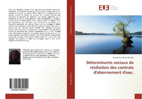 Déterminants sociaux de résiliation des contrats d'abonnement d'eau.