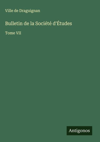 Bulletin de la Société d'Études