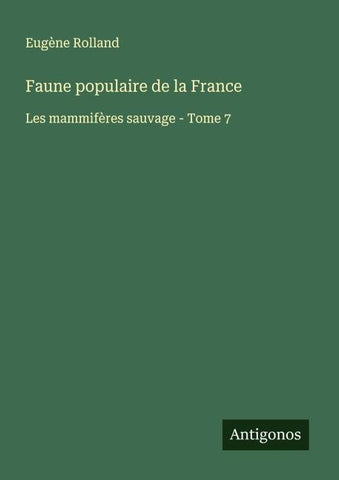 Faune populaire de la France