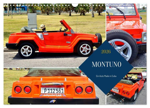 MONTUNO - Ein Auto Made in Cuba (Wandkalender 2026 DIN A3 quer), CALVENDO Monatskalender