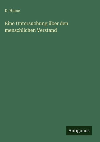 Eine Untersuchung über den menschlichen Verstand