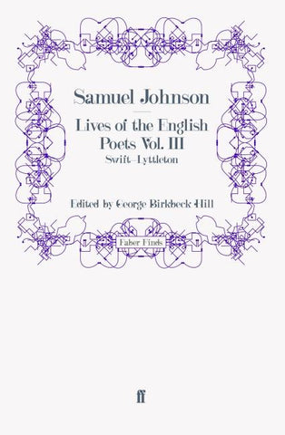 Lives of the English Poets Vol. III