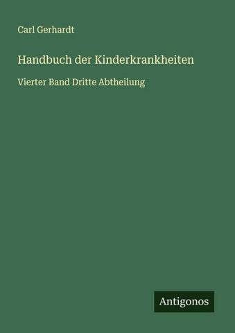 Handbuch der Kinderkrankheiten
