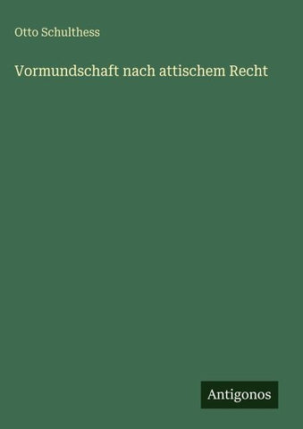 Vormundschaft nach attischem Recht