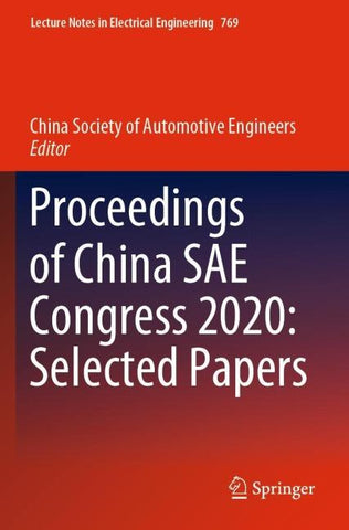 Proceedings of China SAE Congress 2020: Selected Papers