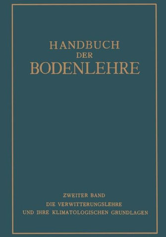 Handbuch der Bodenlehre