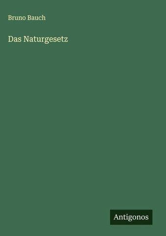 Das Naturgesetz