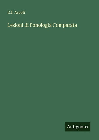 Lezioni di Fonologia Comparata