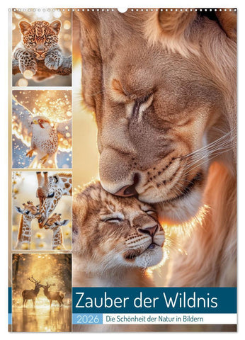 Zauber der Wildnis (Wandkalender 2026 DIN A2 hoch), CALVENDO Monatskalender