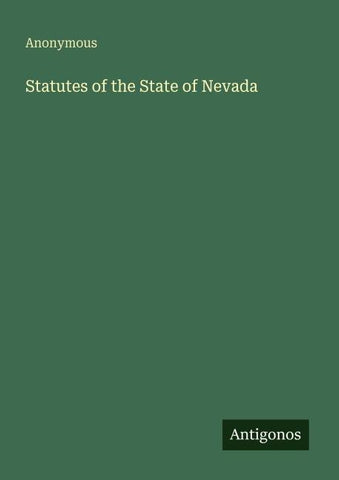 Statutes of the State of Nevada