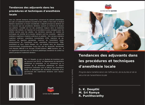 Tendances des adjuvants dans les procédures et techniques d'anesthésie locale