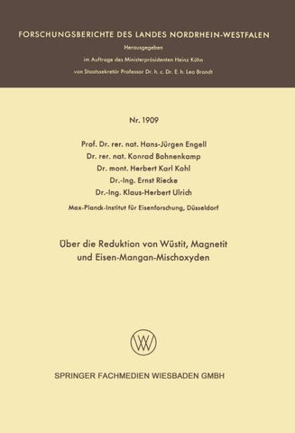 Über die Reduktion von Wüstit, Magnetit und Eisen-Mangan-Mischoxyden