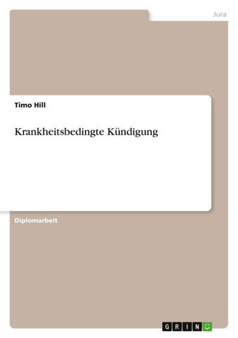 Krankheitsbedingte Kündigung