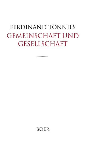 Gemeinschaft und Gesellschaft