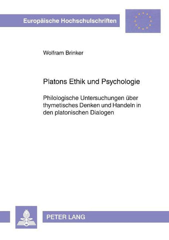 Platons Ethik und Psychologie