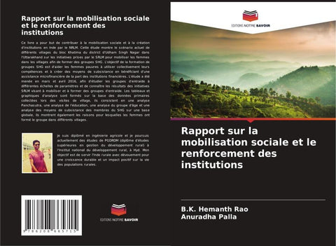 Rapport sur la mobilisation sociale et le renforcement des institutions