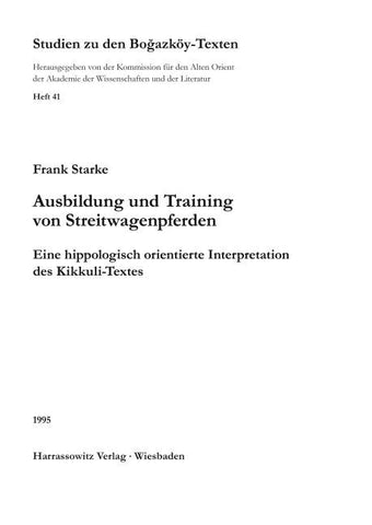 Ausbildung und Training von Streitwagenpferden