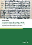 Verzeichnis des Streichquartetts