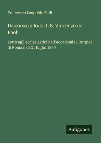 Discorso in lode di S. Vincenzo de' Paoli