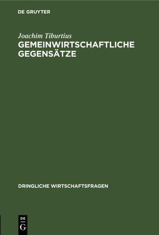 Gemeinwirtschaftliche Gegensätze