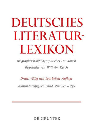Deutsches Literatur-Lexikon / Zimmer - Zyrl