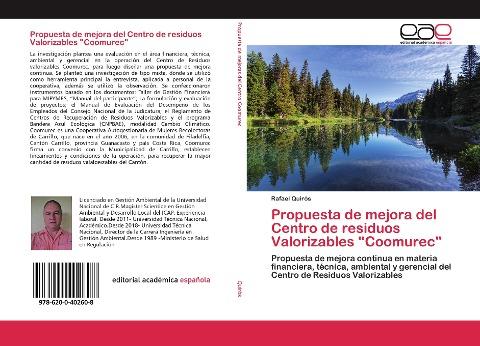 Propuesta de mejora del Centro de residuos Valorizables "Coomurec"