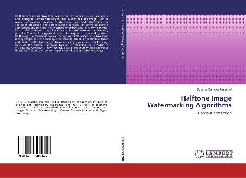 Halftone Image Watermarking Algorithms