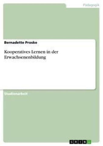 Kooperatives Lernen in der Erwachsenenbildung