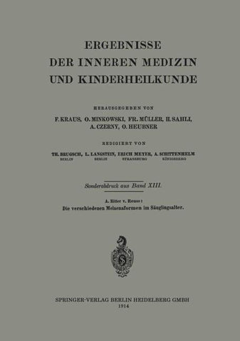 Die verschiedenen Melaenaformen im Säuglingsalter