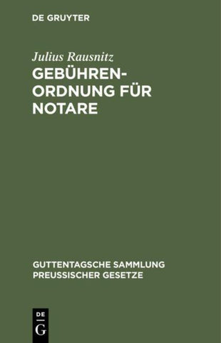 Gebührenordnung für Notare