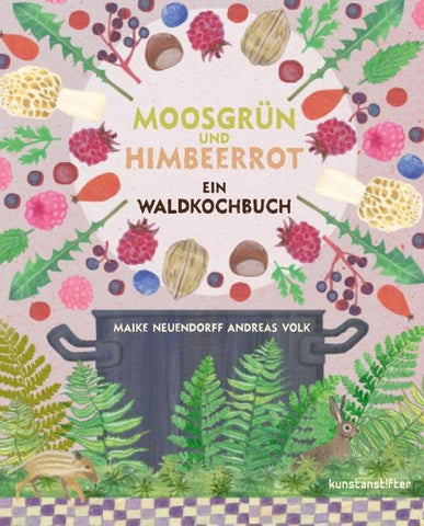 Moosgrün und Himbeerrot