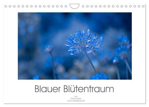 Blauer Blütentraum (Wandkalender 2026 DIN A4 quer), CALVENDO Monatskalender