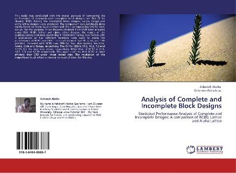 Analysis of Complete and Incomplete Block Designs