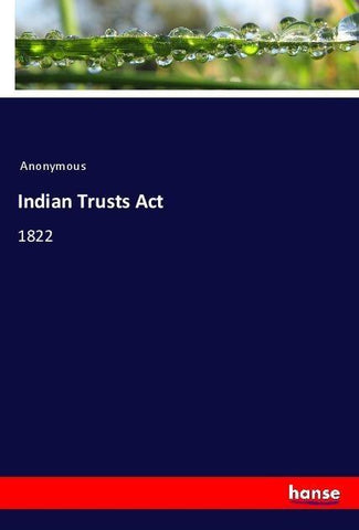 Indian Trusts Act