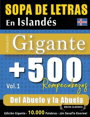SOPA DE LETRAS EN ISLANDÉS FORMATO GIGANTE