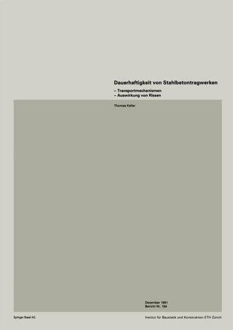 Dauerhaftigkeit von Stahlbetonwerken