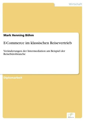 E-Commerce im klassischen Reisevertrieb