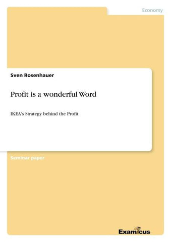 Profit is a wonderful Word